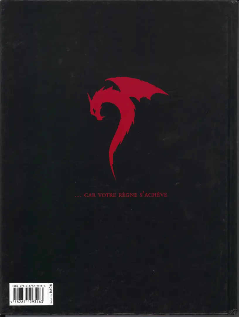 Verso de l'album Rapaces 1 Rapaces