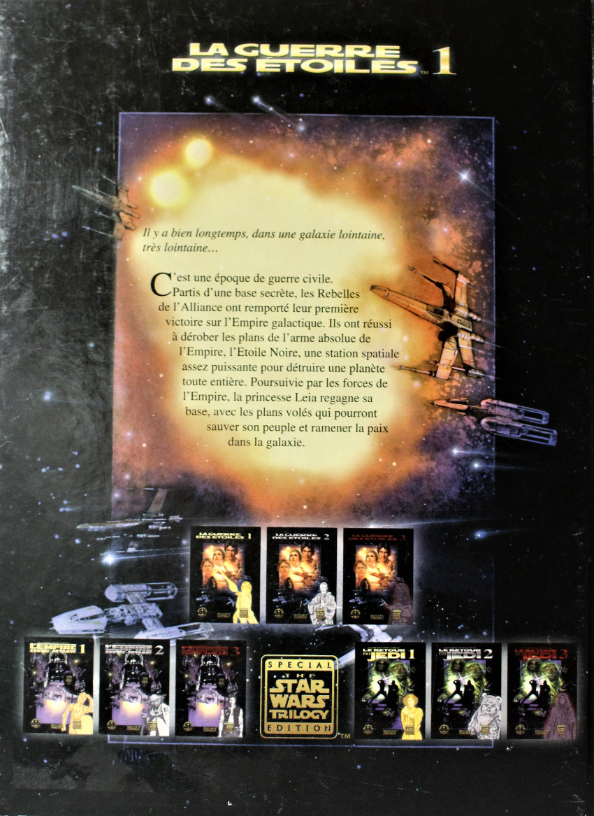 Verso de l'album Star Wars - Albums BD - Photo Tome 1 La Guerre des Etoiles 1