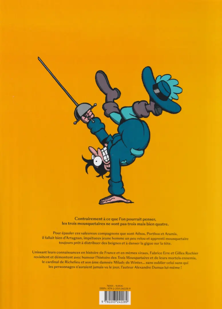 Verso de l'album Les trois Mousquetaires Tome 1 D'Artagnan dans la place