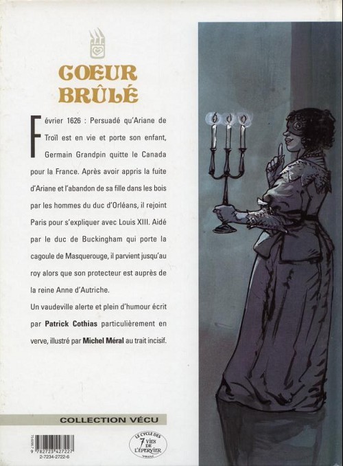 Verso de l'album Cœur Brûlé Tome 6 Les caprices de Gaston