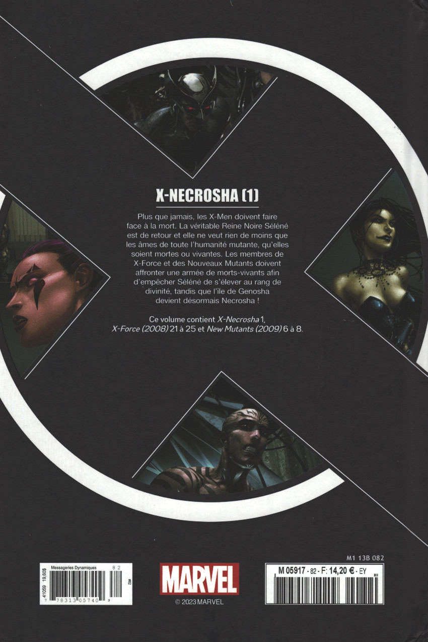 Verso de l'album X-Men - La Collection Mutante Tome 82 X-Necrosha (1)