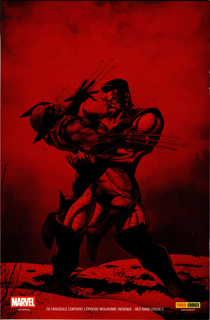 Verso de l'album Wolverine : Vengeance Tome 3 Red Band