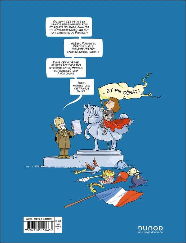 Verso de l'album Historix Les coulisses de l'histoire de France