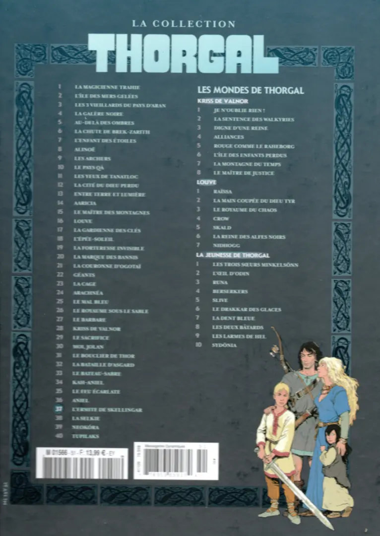 Verso de l'album Thorgal - La collection Tome 37 L'Ermite de Skellingar