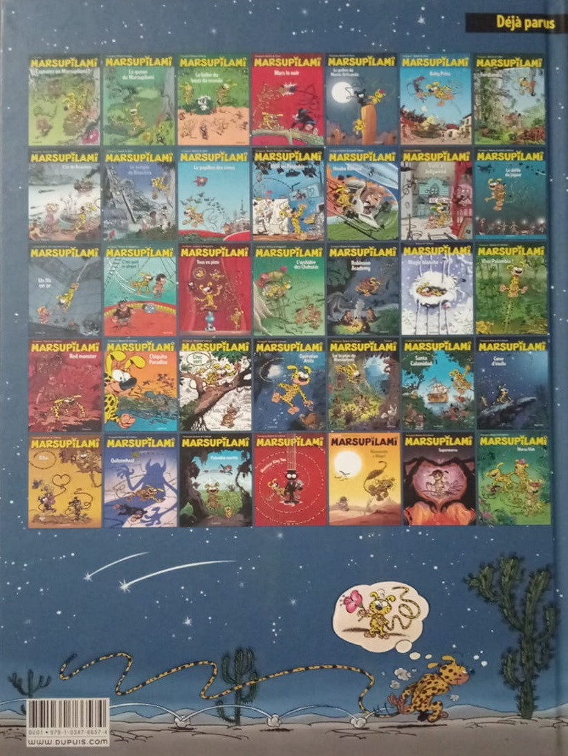 Verso de l'album Marsupilami Tome 32 Bienvenido a Bingo !