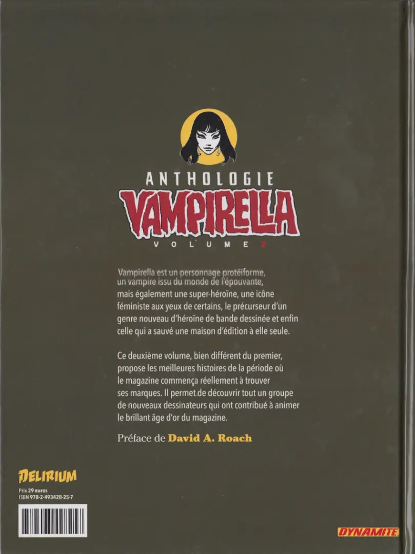 Verso de l'album Vampirella - Anthologie Volume 2