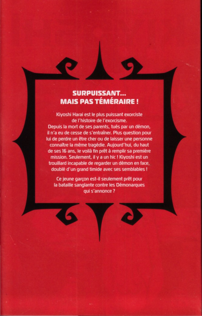 Verso de l'album Ultimate Exorcist Kiyoshi 1