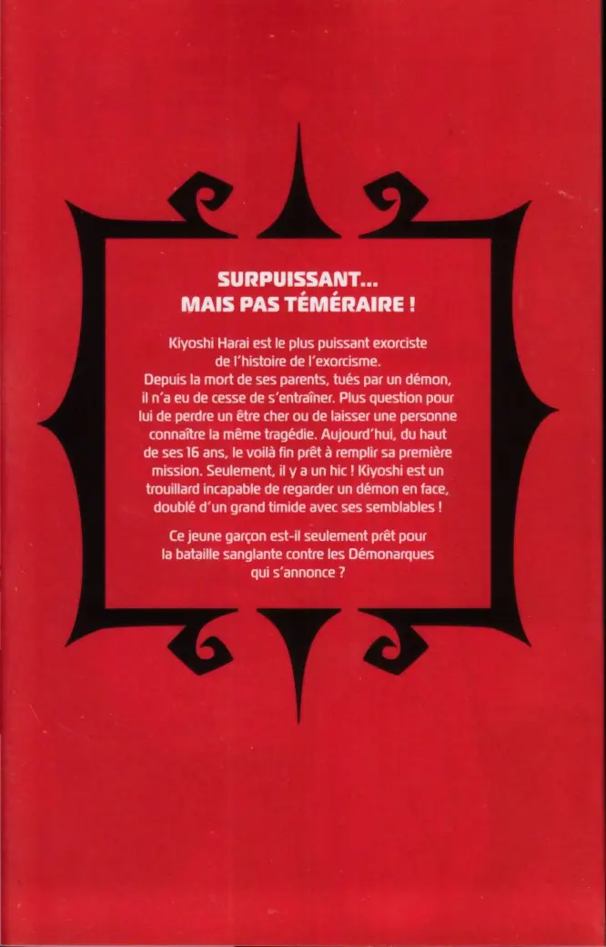 Verso de l'album Ultimate Exorcist Kiyoshi 1
