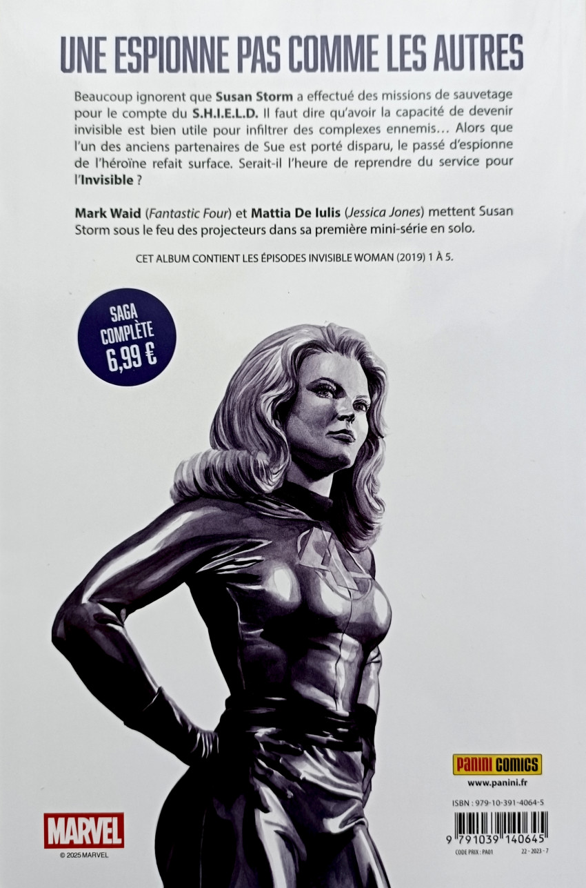 Verso de l'album Fantastic Four Tome 2 L'Invisible