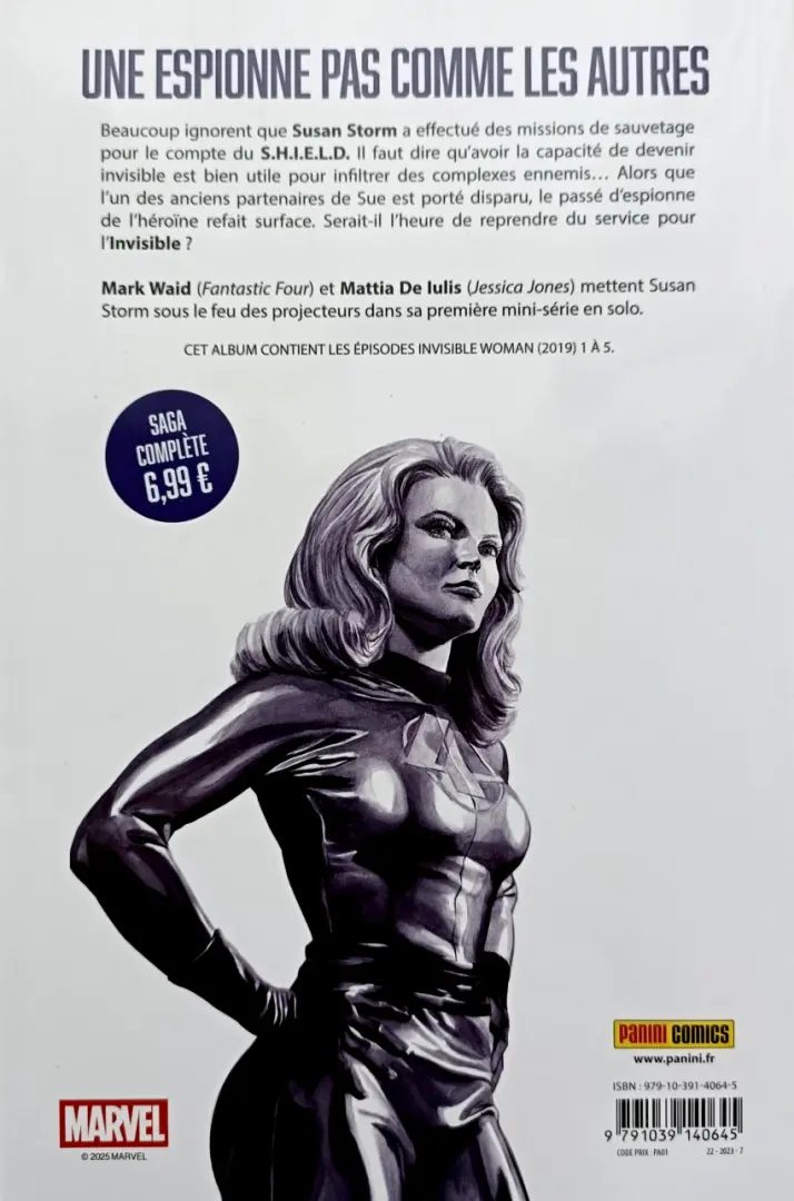 Verso de l'album Fantastic Four Tome 2 L'Invisible