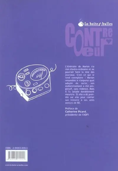 Verso de l'album Dans la secte
