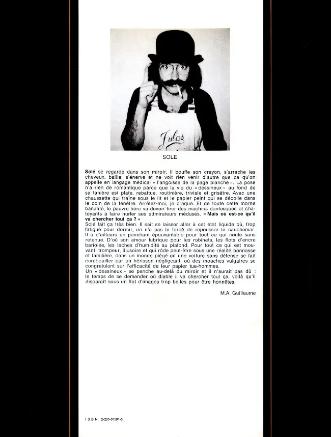 Verso de l'album Dérapages