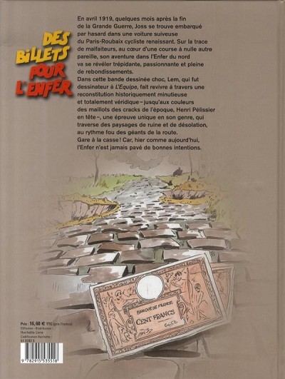 Verso de l'album Des billets pour l'enfer