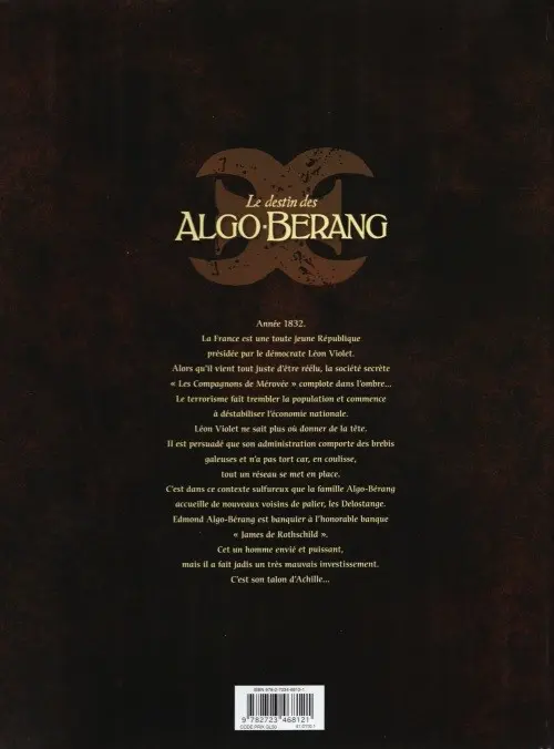 Verso de l'album Le Destin des Algo-Berang Tome 1 Les infiltrés