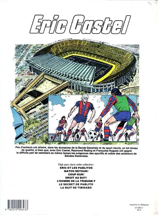Verso de l'album Eric Castel Tome 7 La nuit de Tibidabo