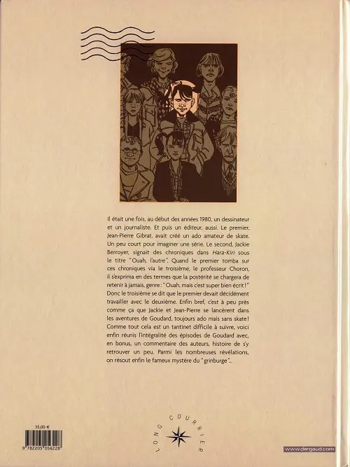 Verso de l'album Goudard Les années Goudard