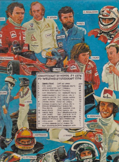 Verso de l'album Grands Prix F1 2 1976