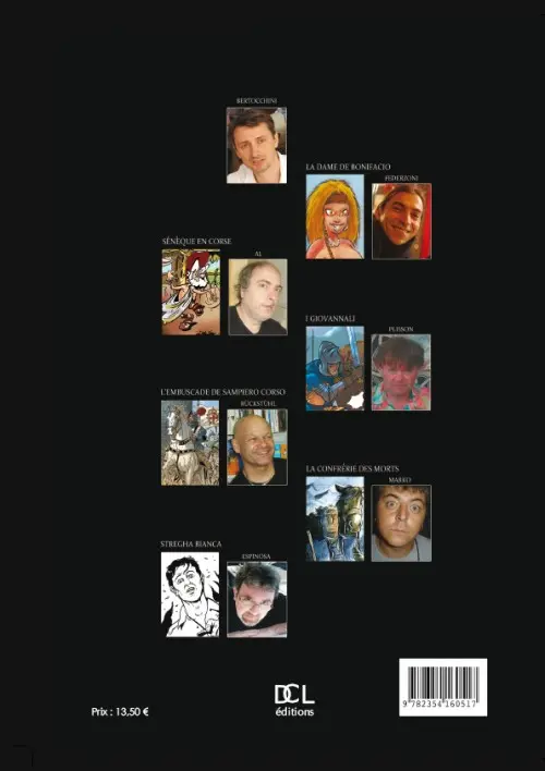 Verso de l'album Histoires corses Tome 1