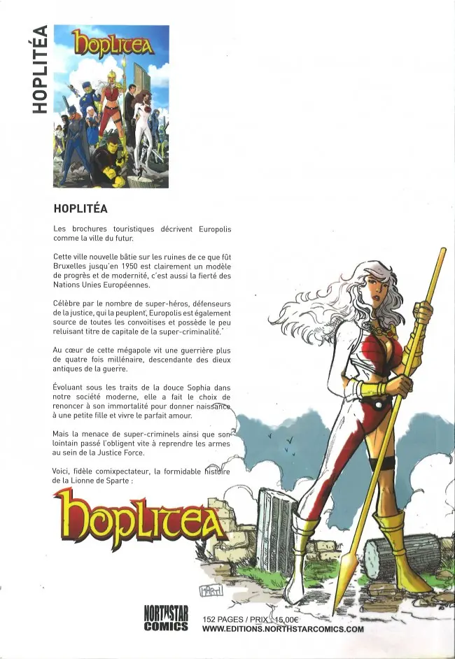 Verso de l'album Hoplitea Tome 1