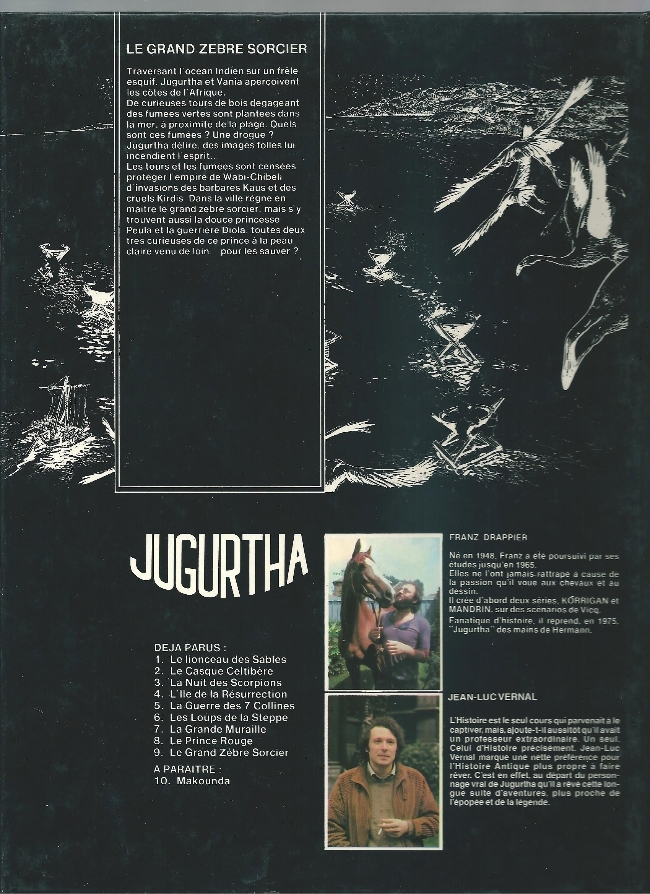 Verso de l'album Jugurtha Tome 9 Le Grand Zèbre sorcier