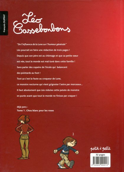 Verso de l'album Léo Cassebonbons Tome 2 Les mal-lunés