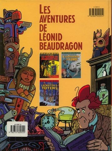 Verso de l'album Léonid Beaudragon Tome 3 Le scaphandrier du lundi
