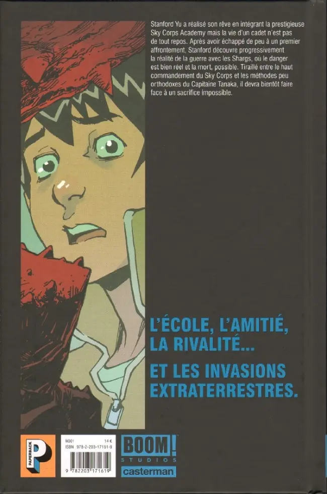 Verso de l'album Mech Academy 2