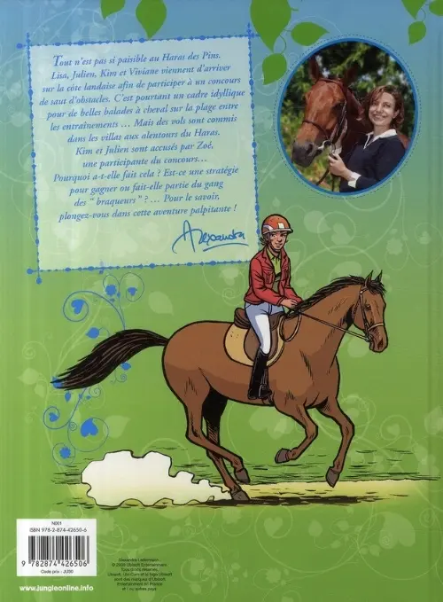Verso de l'album Alexandra Ledermann Tome 2 Mystère au haras des pins