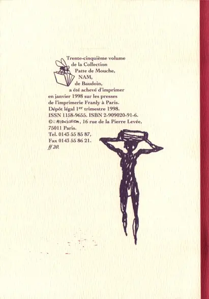 Verso de l'album Nam