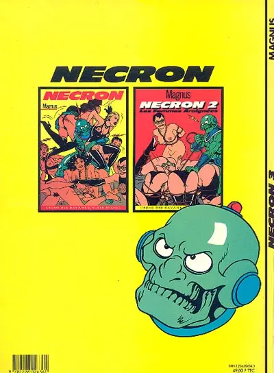 Verso de l'album Necron Tome 3 Noblesse Dépravée