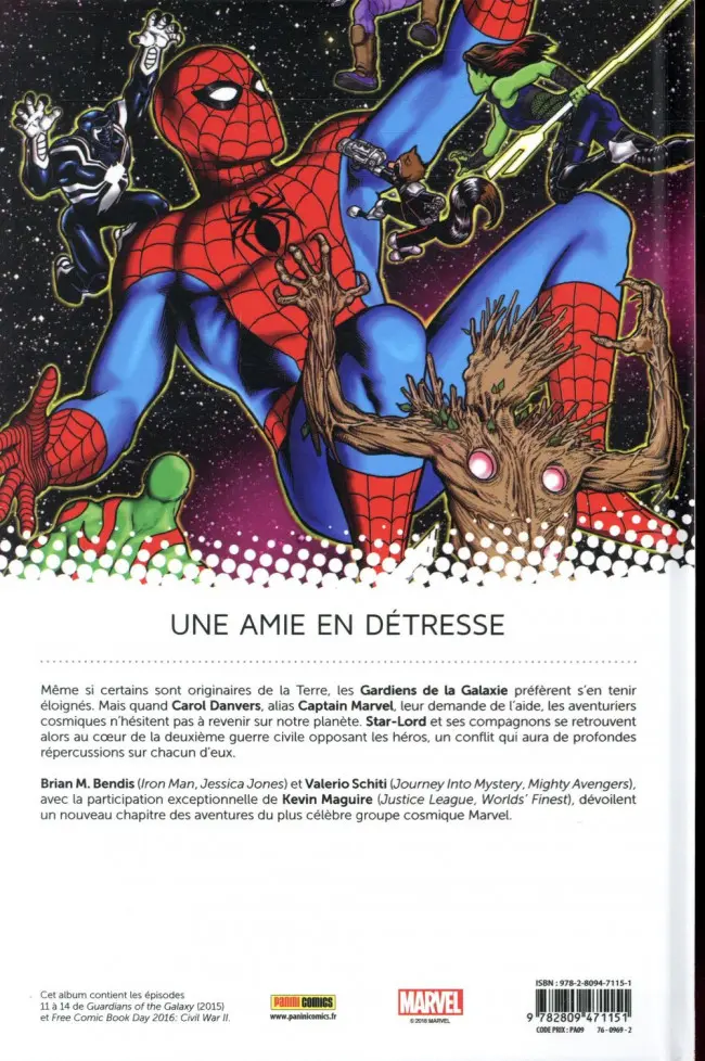 Verso de l'album All-New Les Gardiens de la galaxie Tome 3