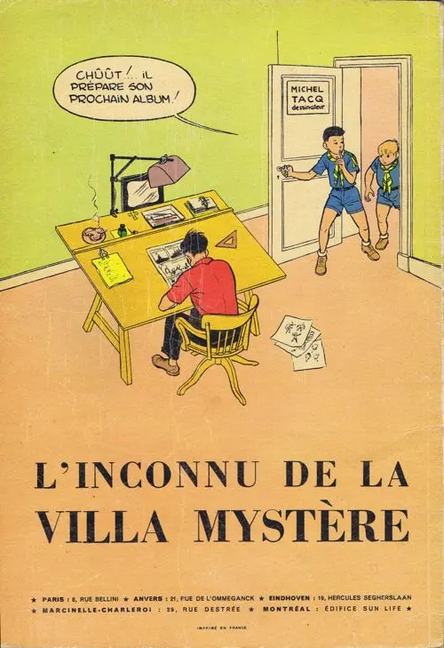 Verso de l'album La Patrouille des Castors Tome 2 Le disparu de Ker-Aven