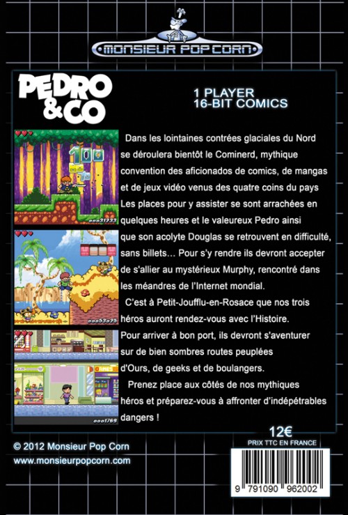 Verso de l'album Pedro & Co Tome 1 16-Bits Comics