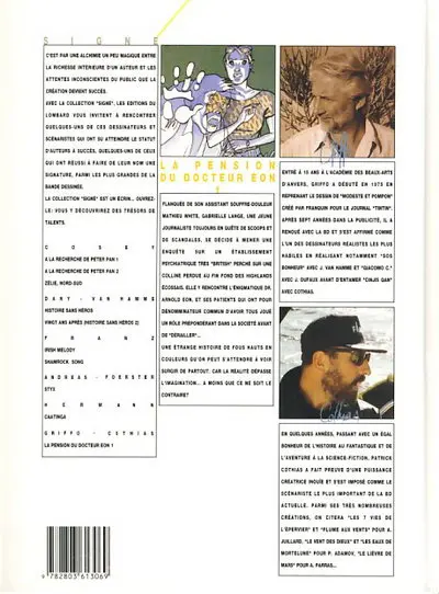 Verso de l'album La Pension du docteur Eon Tome 1