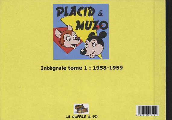 Verso de l'album Placid et Muzo Tome 1