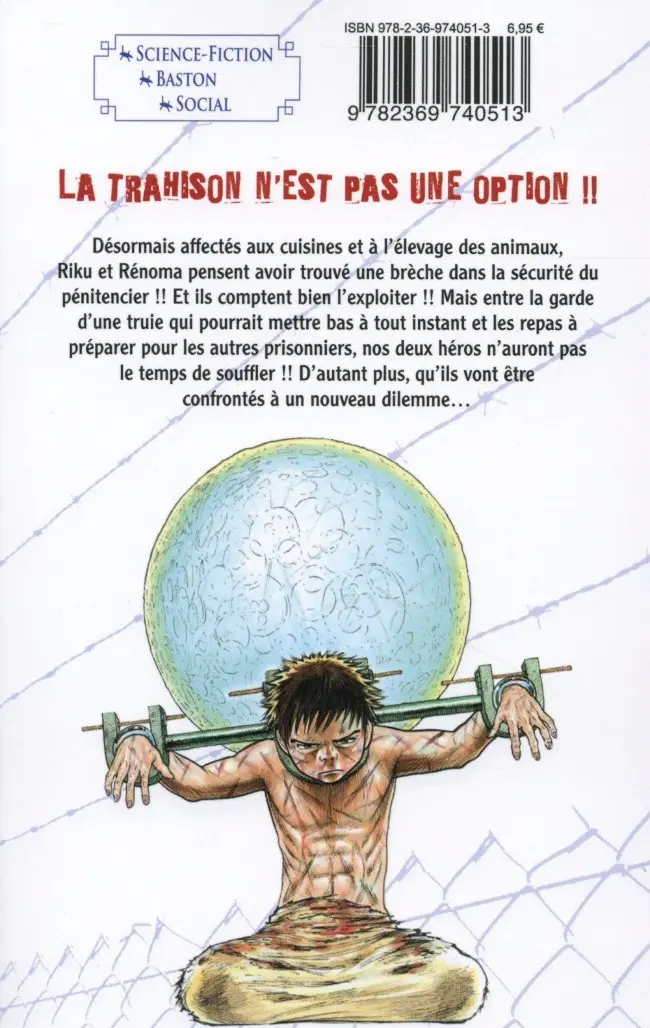 Verso de l'album Prisonnier Riku 10 Loyauté