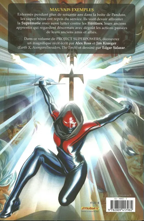 Verso de l'album Project superpowers Tome 3 Les héritiers