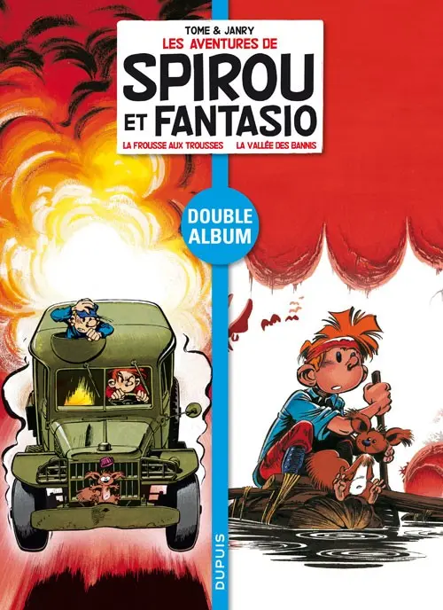 Couverture de l'album Spirou et Fantasio Tome 3 La frousse aux trousses - La vallée des bannis