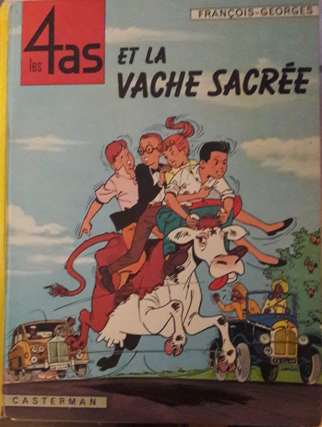 Couverture de l'album Les 4 as Tome 3 Les 4 as et la vache sacrée