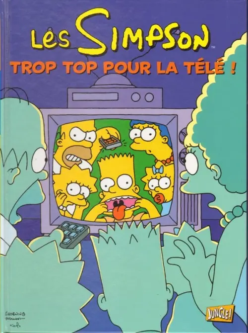 Couverture de l'album Les Simpson Tome 14 Trop top pour la télé !