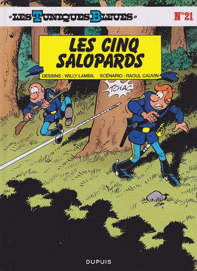 Couverture de l'album Les Tuniques Bleues Tome 21 Les cinq salopards