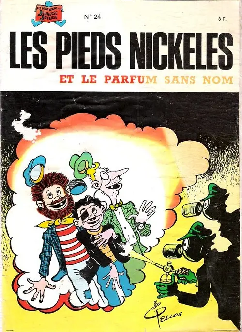 Couverture de l'album Les Pieds Nickelés Tome 24 Les pieds nickelés et le parfum sans nom