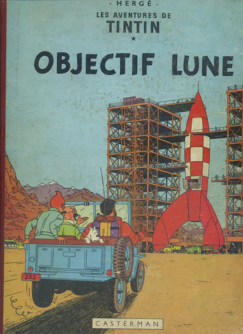 Couverture de l'album Tintin Tome 16 Objectif Lune