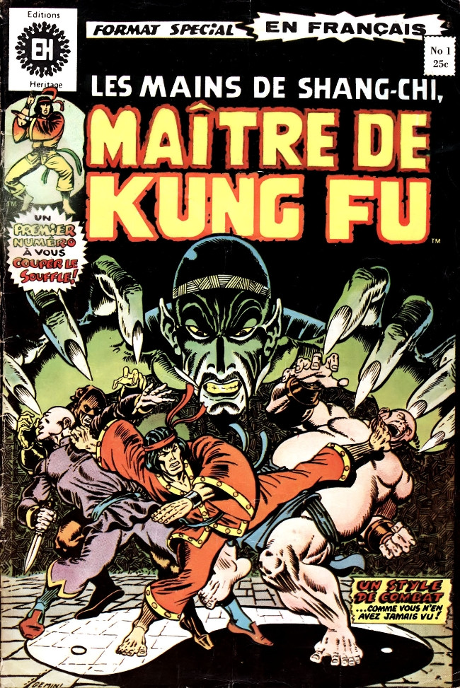 Couverture de l'album Les Mains de Shang-Chi, maître du Kung-Fu N° 1 Shang-Chi, Maître du Kung Fu !