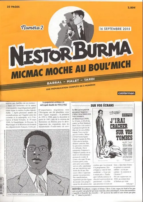 Couverture de l'album Nestor Burma Micmac moche au Boul'Mich numéro 2