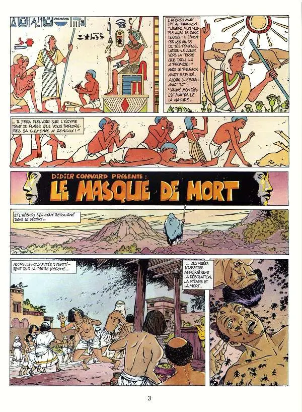 Planche de l'album Les Héritiers du soleil Tome 1 Le masque de mort