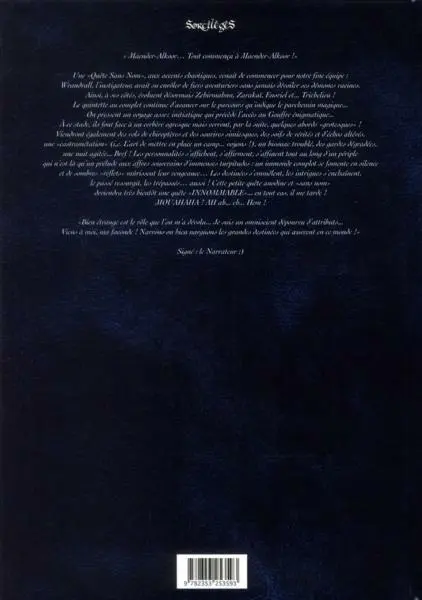 Verso de l'album Reflets d'Acide Tome 2 Quintette en sols quinteux !