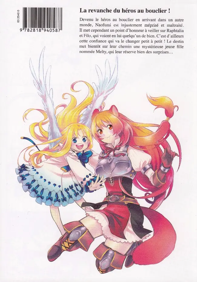 Verso de l'album The Rising of the shield hero 4