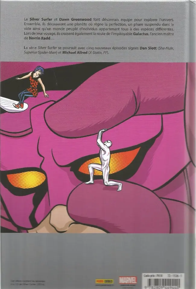 Verso de l'album Silver Surfer Tome 2 Le Refuge