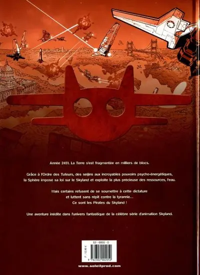 Verso de l'album Skyland Tome 1 L'éclat des ténèbres